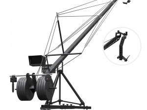 Cinema Crane Camera 3D Model