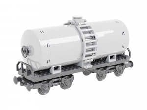 Train Sisterna Lego 3D Model