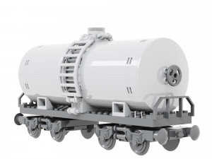Train Sisterna Lego 3D Model
