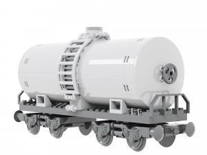 Train Sisterna Lego 3D Model