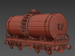 Train Sisterna Lego 3D Model