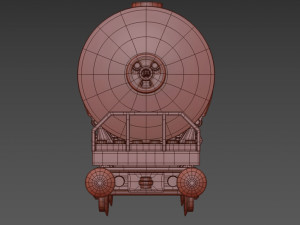 Train Sisterna Lego 3D Model