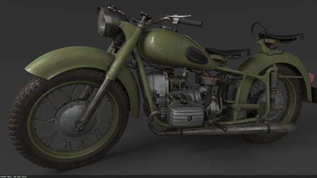 motorcycle Modelo 3D .c4d .max .obj .3ds .fbx .stl .blend 