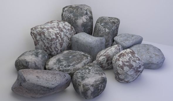 stones for textures 3D 모델 .c4d .max .obj .3ds .fbx .stl .blend 