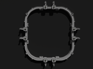 modular castle walls - 17 pieces with 1 trim sheet texture low-poly 3D Model