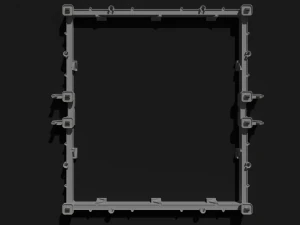 modular castle walls - 17 pieces with 1 trim sheet texture low-poly 3D Model