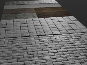 modular castle walls - 17 pieces with 1 trim sheet texture low-poly 3D Model