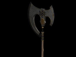 slavic viking great fantasy axe Model 3D