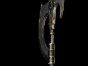 slavic viking great fantasy axe Model 3D
