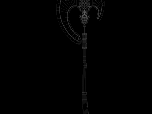 slavic viking great fantasy axe Model 3D