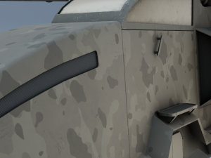 Twincopter with 3 different color variations Low-poly 3D Model