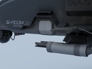Twincopter with 3 different color variations Low-poly 3D Model