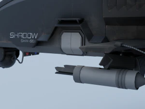 Twincopter with 3 different color variations Low-poly 3D Model