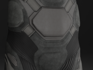 Lowpoly scifi space suit stillsuit character 3D 模型