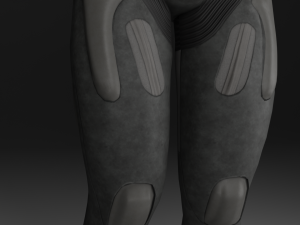 Lowpoly scifi space suit stillsuit character 3D 模型
