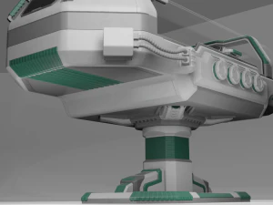 SF 医療未来的なクライオ ポッド 3Dモデル