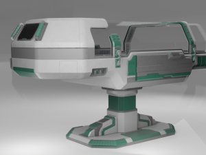 Scifi Medical Futuristic Cryo Pod 3D Модель