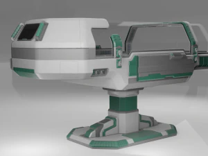 Scifi Medical Futuristic Cryo Pod 3D Model