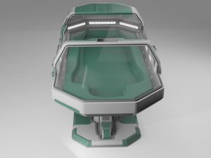 Scifi Medical Futuristic Cryo Pod 3D Модель
