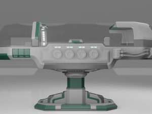 Scifi Medical Futuristic Cryo Pod 3D Модель