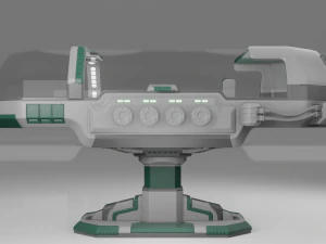 Scifi Medical Futuristic Cryo Pod 3D Model