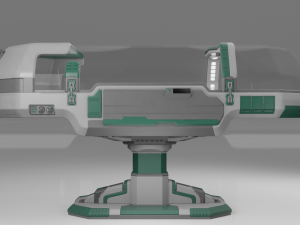 Scifi Medical Futuristic Cryo Pod 3D Модель