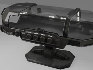 Scifi Medical Futuristic Cryo Pod 3D Model