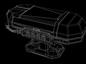 Scifi Medical Futuristic Cryo Pod 3D Model