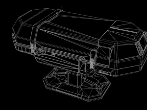 Scifi Medical Futuristic Cryo Pod 3D Model