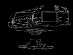 Scifi Medical Futuristic Cryo Pod 3D Model