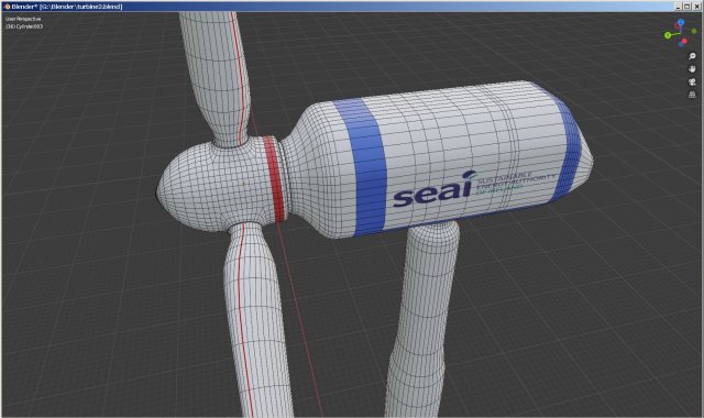 wind turbine 3D Model in Buildings 3DExport