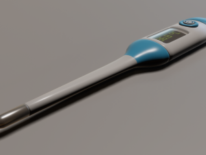 digital thermometer 3D-Modell