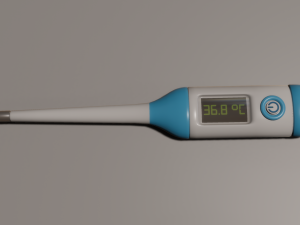 digital thermometer 3D-Modell