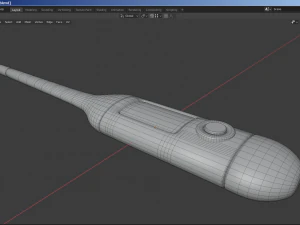 数字温度计 3D 模型