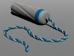 tampon low-poly 3D Model