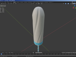 tampon low-poly 3D Model