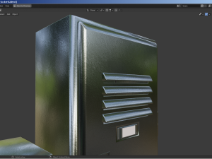 a set of two rigged lockers school-gym-workplace Model 3D