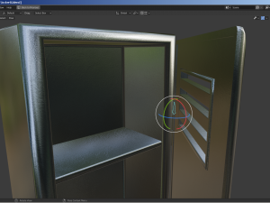 a set of two rigged lockers school-gym-workplace Model 3D