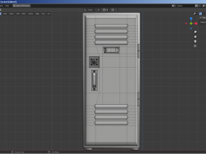 a set of two rigged lockers school-gym-workplace Model 3D
