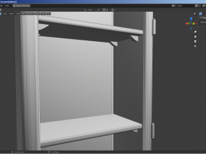 a set of two rigged lockers school-gym-workplace Model 3D