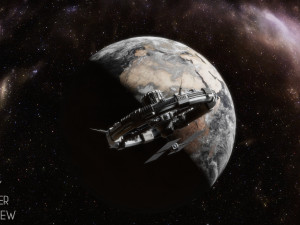 sci-fi space station Model 3D