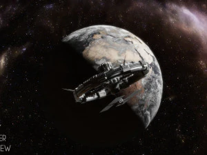 科幻空间站 3D 模型