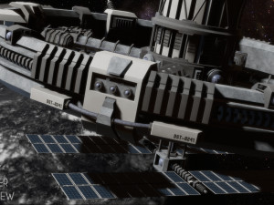sci-fi space station Model 3D