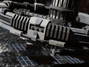 科幻空间站 3D 模型