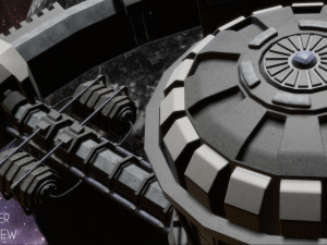 sci-fi space station Model 3D