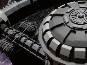 科幻空间站 3D 模型