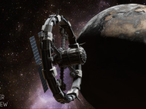 sci-fi space station Model 3D
