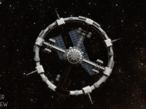 sci-fi space station Model 3D