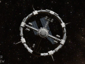 科幻空间站 3D 模型