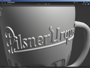 pilsner urquell beer glass 3Dモデル